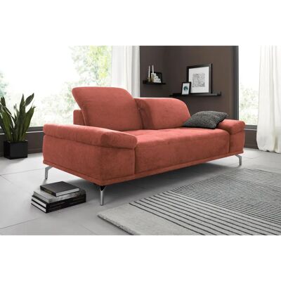 Places of Style Caluna 3-Sitzer Sofa - Flausch Stoff, Orange Places of Style Caluna 3-Sitzer Sofa - Flausch Stoff, Orange