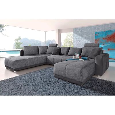 JOCKENHÖFER GRUPPE Orlando U-Form Sofa - Microfaser-Sofa mit Ottomane JOCKENHÖFER GRUPPE Orlando U-Form Sofa - Microfaser-Sofa mit Ottomane