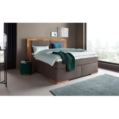 PLACES OF STYLE Cup Boxspringbett - 160x200cm, grau, LED-Beleuchtung PLACES OF STYLE Cup Boxspringbett - 160x200cm, grau, LED-Beleuchtung