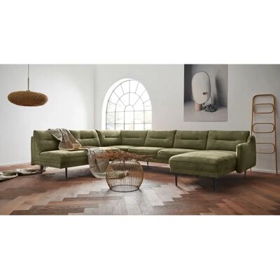 andasu202fNordic Interior Nordfyn U-Form Sofa - Mikrofaser-Lederoptik - Recamiere rechts andasu202fNordic Interior Nordfyn U-Form Sofa - Mikrofaser-Lederoptik - Recamiere rechts