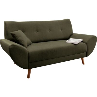 Home Affaire Basta 2-Sitzer Sofa - Microfaser Lederoptik - Grün - Sofa Home Affaire Basta 2-Sitzer Sofa - Microfaser Lederoptik - Grün - Sofa