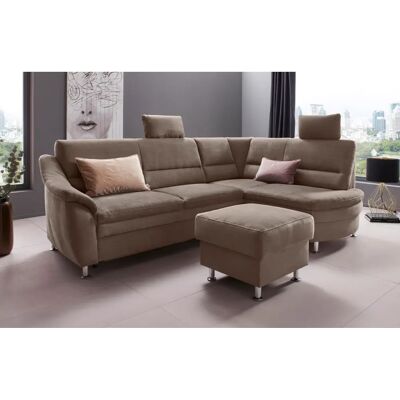 Places of Style Cardoso L-Form Sofa - Mikrofaser, Rechte Ottomane Places of Style Cardoso L-Form Sofa - Mikrofaser, Rechte Ottomane