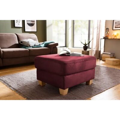 HOME AFFAIRE Dalia Hocker - Microfaser Florence - Rot - 66x46x76 cm HOME AFFAIRE Dalia Hocker - Microfaser Florence - Rot - 66x46x76 cm