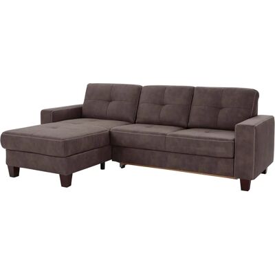Places of Style Varese L-Form Ecksofa - Vintage-Mikrofaser Places of Style Varese L-Form Ecksofa - Vintage-Mikrofaser