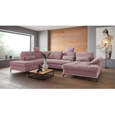 Places of Style Costello U-Form Sofa - Flauschig, Recamiere rechts, Modernes Design Places of Style Costello U-Form Sofa - Flauschig, Recamiere rechts, Modernes Design