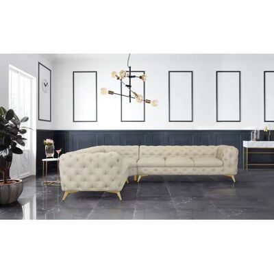 Leonique Glynis L-Form Sofa - Chesterfield Leonique Glynis L-Form Sofa - Chesterfield