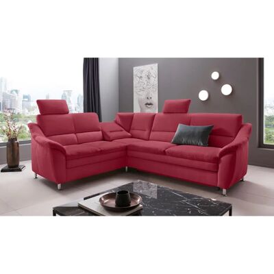 Places of Style Cardoso L-Form Microfaser Bordeaux - Sofa Places of Style Cardoso L-Form Microfaser Bordeaux - Sofa