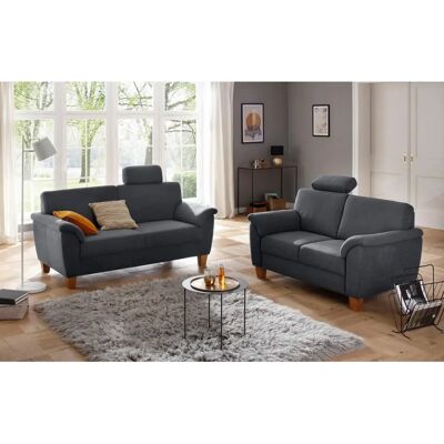 Home affaire Texel Sofa - Microfaser, Anthrazit, 156cm Home affaire Texel Sofa - Microfaser, Anthrazit, 156cm