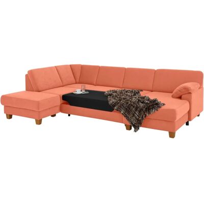 Home Affaire Belfort U-Form Sofa - Mikrofaser, Orange Home Affaire Belfort U-Form Sofa - Mikrofaser, Orange