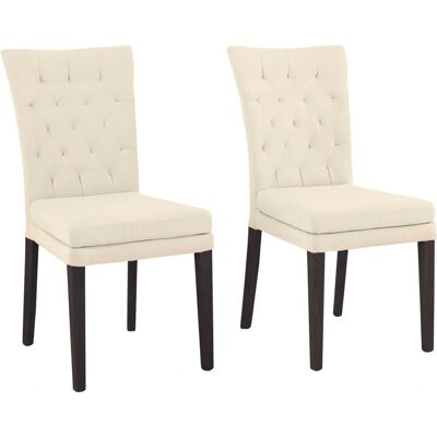 HOME AFFAIRE Colorado - Wenge-Beine Beige 2er Stuhl-Set HOME AFFAIRE Colorado - Wenge-Beine Beige 2er Stuhl-Set