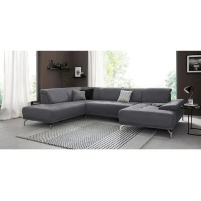 Places of Style Caluna U-Form Sofa - U-förmig, Grau, Recamiere, 8,5 Sitze Places of Style Caluna U-Form Sofa - U-förmig, Grau, Recamiere, 8,5 Sitze