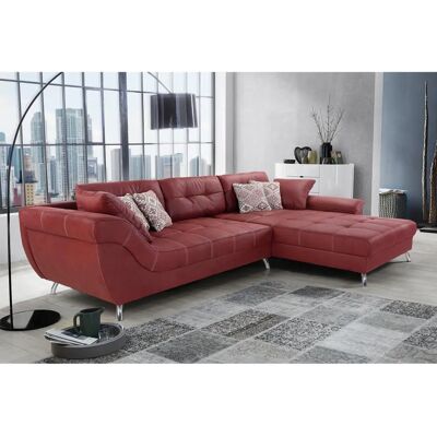 JOCKENHÖFER GRUPPE San Francisco L-Form Sofa - Mikrofasern Rot JOCKENHÖFER GRUPPE San Francisco L-Form Sofa - Mikrofasern Rot