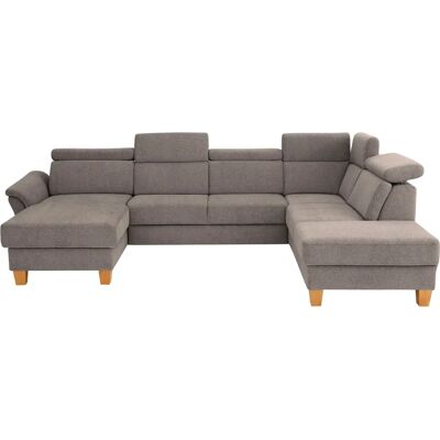 Home affaire Conville U-Form Sofa - Webstoff, Ottomane rechts, mit Kopfteilverstellung Home affaire Conville U-Form Sofa - Webstoff, Ottomane rechts, mit Kopfteilverstellung