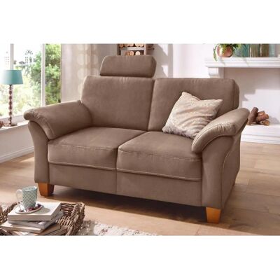 Home Affaire Borkum 2-Sitzer Sofa - Microfaser Toro, Nubuk, Melrose - Modern Landhausstil Home Affaire Borkum 2-Sitzer Sofa - Microfaser Toro, Nubuk, Melrose - Modern Landhausstil
