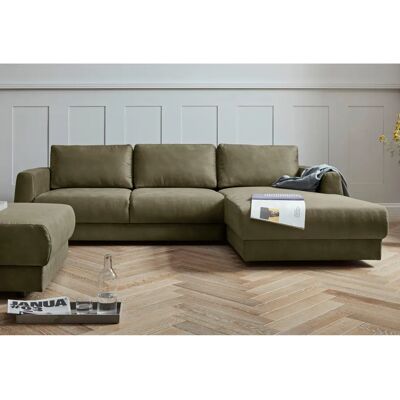 Andasu202fNordic Interior Hobro L-Form Sofa - Microfaser Lederoptik - Grün Andasu202fNordic Interior Hobro L-Form Sofa - Microfaser Lederoptik - Grün