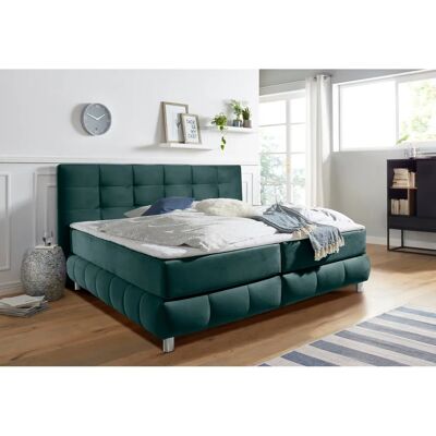 Andas Salo Boxspringbett - Skandinavisches Design, Samtoptik, 160x200cm Andas Salo Boxspringbett - Skandinavisches Design, Samtoptik, 160x200cm