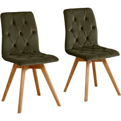 Andas Rania Stuhl Moosgrün Eiche 45cm - Sitzmöbel & Skandinavisch Andas Rania Stuhl Moosgrün Eiche 45cm - Sitzmöbel & Skandinavisch
