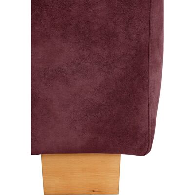 HOME AFFAIRE Dundee L-Form Sofa - Microfaser Florence, Bordeaux, 263cm HOME AFFAIRE Dundee L-Form Sofa - Microfaser Florence, Bordeaux, 263cm