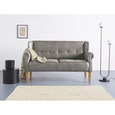 HOME AFFAIRE Moro Mikrofaser-Sofa - 3-Sitzer, Grau HOME AFFAIRE Moro Mikrofaser-Sofa - 3-Sitzer, Grau