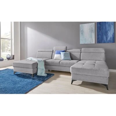 INOSIGN Cardiz U-Form Couch - Mikrofaser, Grau, 6 Sitze INOSIGN Cardiz U-Form Couch - Mikrofaser, Grau, 6 Sitze