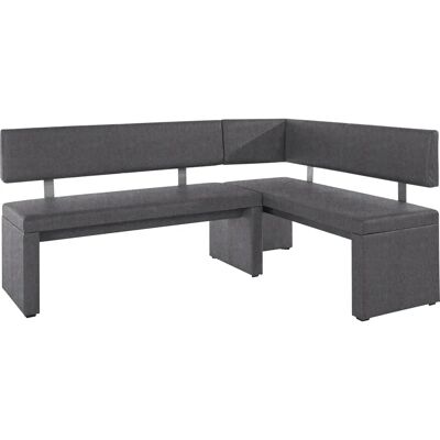 HOME AFFAIRE Charissa Eckbank - Gesteppt, 190x90x140cm - Grau HOME AFFAIRE Charissa Eckbank - Gesteppt, 190x90x140cm - Grau