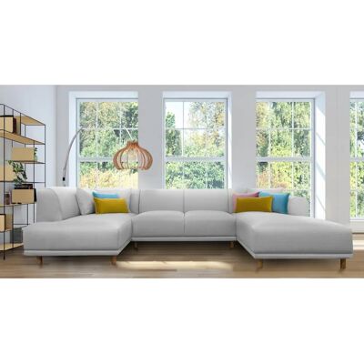 Andas Maroon U-Form Skandinavische modulsofa - Wohnzimmermöbel Andas Maroon U-Form Skandinavische modulsofa - Wohnzimmermöbel