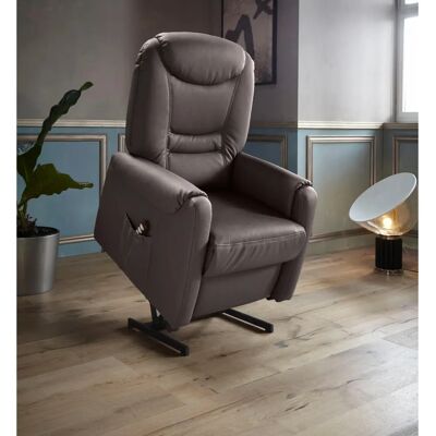 SIT & MORE Morten Mokka TV Sessel - 2-motorig, NaturLEDER SIT & MORE Morten Mokka TV Sessel - 2-motorig, NaturLEDER