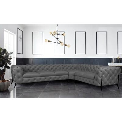 Leonique Amaury L-Form Sofa - L-förmiges Polyester Velours Sofas Leonique Amaury L-Form Sofa - L-förmiges Polyester Velours Sofas