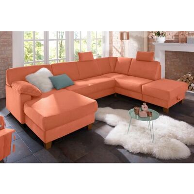Home Affaire Belfort U-Form Orange Sofa - Wohnzimmermöbel Home Affaire Belfort U-Form Orange Sofa - Wohnzimmermöbel