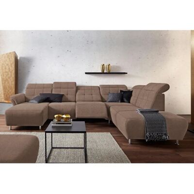 PLACES OF STYLE Manhattan U-Form Sofa Beige Microfaser PLACES OF STYLE Manhattan U-Form Sofa Beige Microfaser