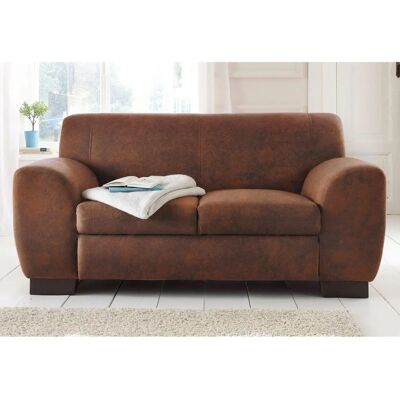 HOME AFFAIRE Nika Sofa - Microfaser, 2 & 3-Sitzer, Braun HOME AFFAIRE Nika Sofa - Microfaser, 2 & 3-Sitzer, Braun