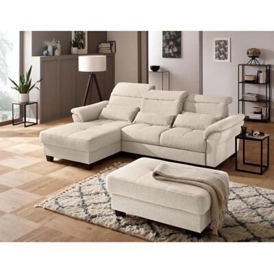 Home Affaire Solvei L-Form Sofa - Modern, Beige Home Affaire Solvei L-Form Sofa - Modern, Beige