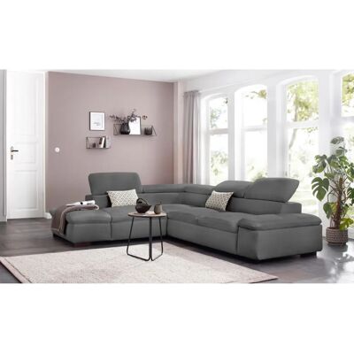 HOME AFFAIRE Alberto L-Form Sofa - Microfaser, Linke Ottomane, Ohne Bettfunktion HOME AFFAIRE Alberto L-Form Sofa - Microfaser, Linke Ottomane, Ohne Bettfunktion