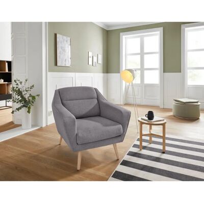 Andas Bille Grauer Samtoptik Sessel - Sessel Andas Bille Grauer Samtoptik Sessel - Sessel