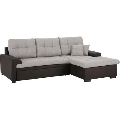 HOME AFFAIRE Föhr L-Form Schlafsofa - Microfaser Melrose - Recamiere rechts HOME AFFAIRE Föhr L-Form Schlafsofa - Microfaser Melrose - Recamiere rechts
