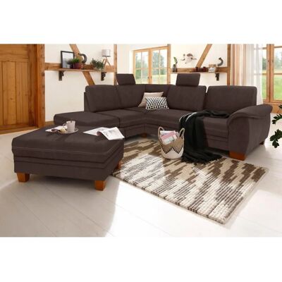 Home affaire Husum L-Form Sofa - Mikrofaser, Braun Home affaire Husum L-Form Sofa - Mikrofaser, Braun