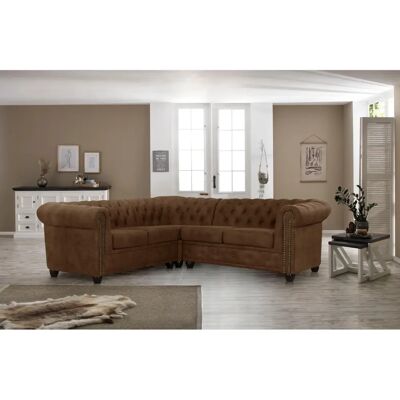 Home Affaire Rysum Microfaser Cognac Chesterfield-Sofa - Sofa Home Affaire Rysum Microfaser Cognac Chesterfield-Sofa - Sofa