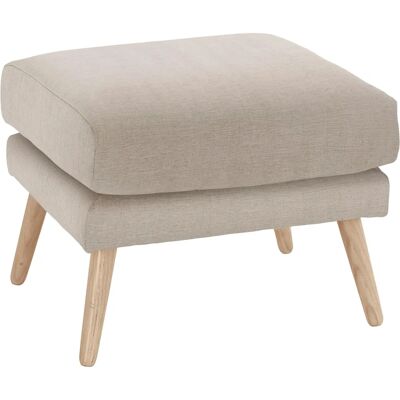 ANDAS Bille Beiger Skandinavischer Hocker - Sitz mit Eiche-Beinen ANDAS Bille Beiger Skandinavischer Hocker - Sitz mit Eiche-Beinen