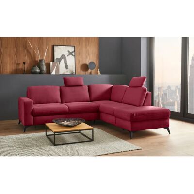 Places of Style Lolland L-Form Sofa - Mikrofaser, Bordeaux, 5 Sitze Places of Style Lolland L-Form Sofa - Mikrofaser, Bordeaux, 5 Sitze