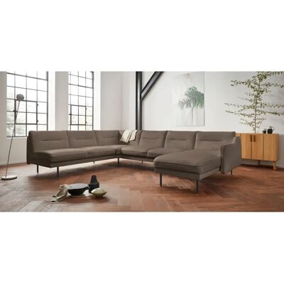 ANDAS Nordfyn U-Form Sofa - Taupe Leder Ecksofa ANDAS Nordfyn U-Form Sofa - Taupe Leder Ecksofa