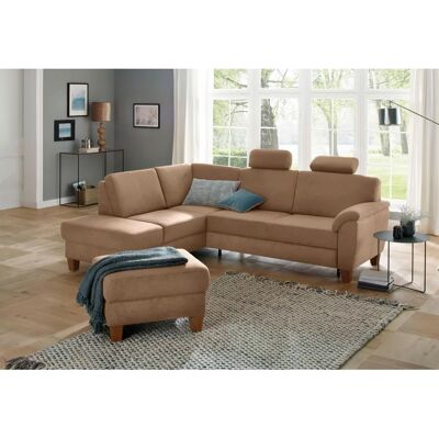 Home affaire Alta L-Form Sofa - Mikrofaser, Braun, 250x89x201cm Home affaire Alta L-Form Sofa - Mikrofaser, Braun, 250x89x201cm