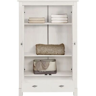 Home Affaire Rauna Wäscheschrank - Massiv Kiefer - 2-türig - 96x38x155 cm Home Affaire Rauna Wäscheschrank - Massiv Kiefer - 2-türig - 96x38x155 cm