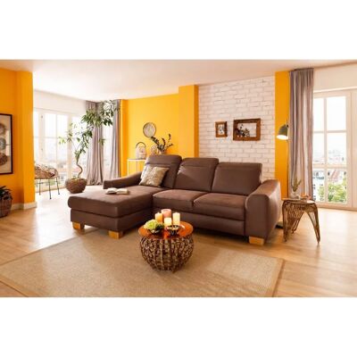 HOME AFFAIRE Dundee L-Form Sofa - Microfaser Lederoptik - 264cm HOME AFFAIRE Dundee L-Form Sofa - Microfaser Lederoptik - 264cm