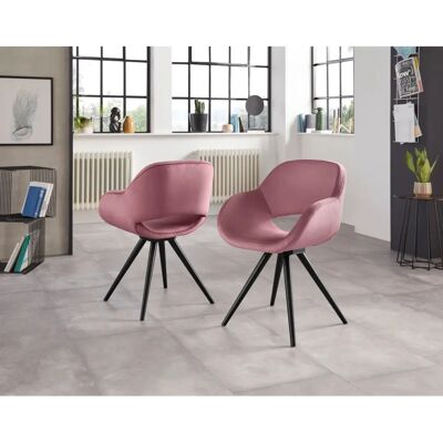 INOSIGN Aurora Sessel - Microfaser Pink & Schwarz Holzrahmen INOSIGN Aurora Sessel - Microfaser Pink & Schwarz Holzrahmen