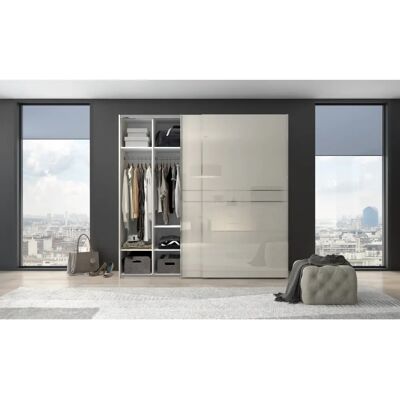 Places of Style Piano Kleiderschrank Hochglanz Beige - Schrank Places of Style Piano Kleiderschrank Hochglanz Beige - Schrank