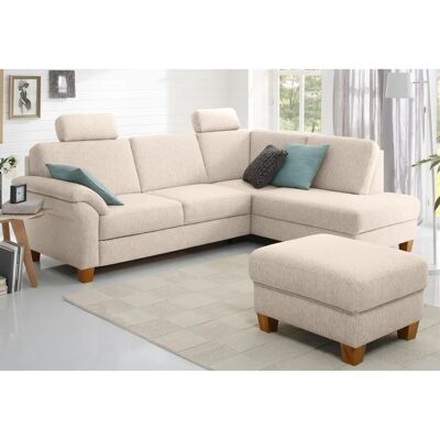HOME AFFAIRE Borkum L-Form Sofa - Landhausstil, beige, 249cm HOME AFFAIRE Borkum L-Form Sofa - Landhausstil, beige, 249cm