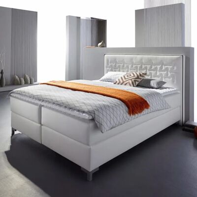 INOSIGN Coos Boxspringbett - 160x200cm, schwarz-weiß, mit Topper INOSIGN Coos Boxspringbett - 160x200cm, schwarz-weiß, mit Topper