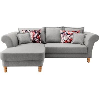 HOME AFFAIRE Tassilo L-Form Sofa - L-Form, Grau, 262x95x198cm HOME AFFAIRE Tassilo L-Form Sofa - L-Form, Grau, 262x95x198cm