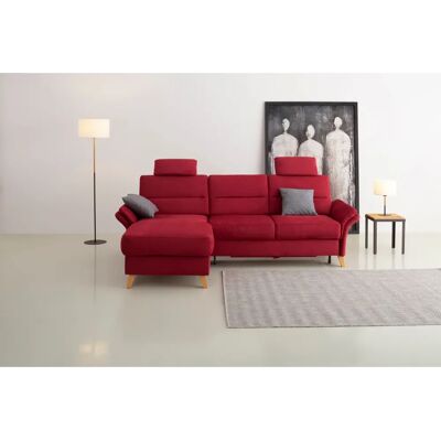 HOME AFFAIRE Westerland L-Form Sofa - Microfaser, Bordeaux, Recamiere links, Bettfunktion HOME AFFAIRE Westerland L-Form Sofa - Microfaser, Bordeaux, Recamiere links, Bettfunktion