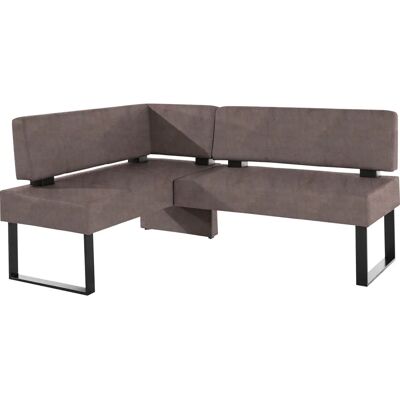 Home Affäre Oliver Eckbank - Microfaser, Dunkelbraun - Made in Europe Home Affäre Oliver Eckbank - Microfaser, Dunkelbraun - Made in Europe